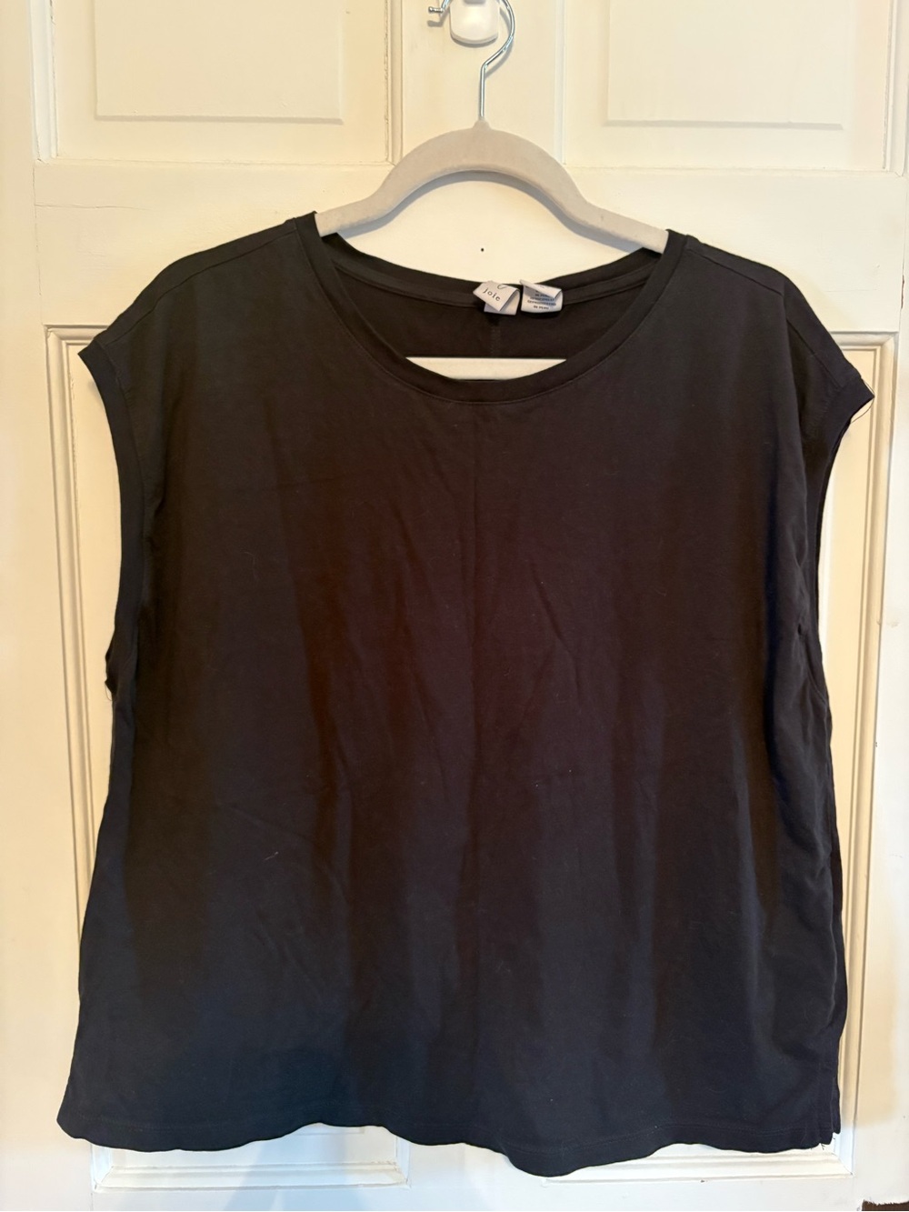 Joie Black Short Sleeve Boxy Tee